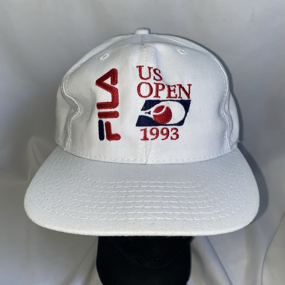 Vintage US Open Tennis SnapBack Fila Snapback Hat 90s Embroidered 1993 Made USA